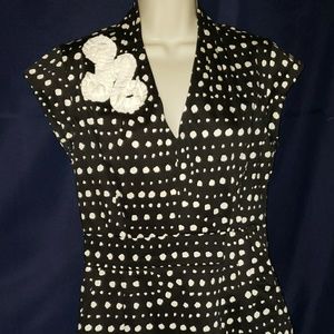 Taylor Black & White Dress